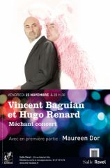 Affiche du concert de Vincent Baguian et Hugo Renard à la Salle Ravel (Levallois-Perret)
